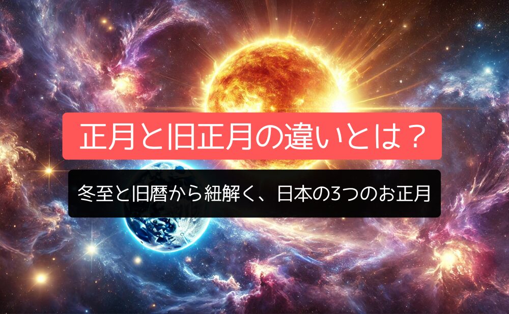 正月と旧正月の違いとは？冬至と旧暦から紐解く、日本の3つのお正月