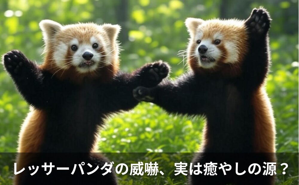 レッサーパンダの威嚇、実は癒やしの源？