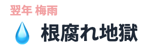 梅雨の根腐れ地獄