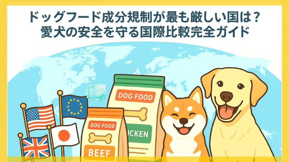 ドッグフード成分規制が最も厳しい国は？愛犬の安全を守る国際比較完全ガイド