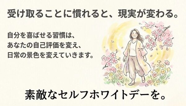 ホワイトデーは自分を甘やかす日