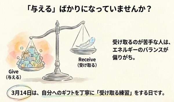 受け取るのが苦手