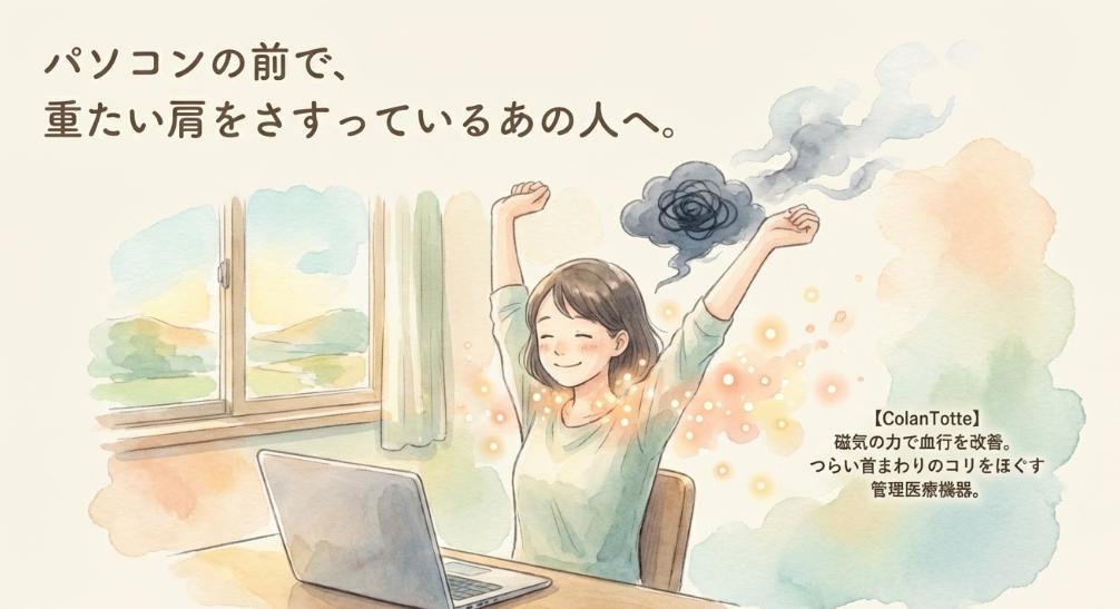 肩こりに悩んでる人にColantotte