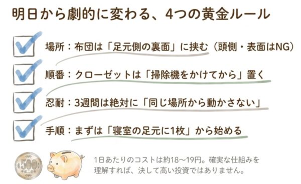 まとめ:ダニ捕りロボを置く場所