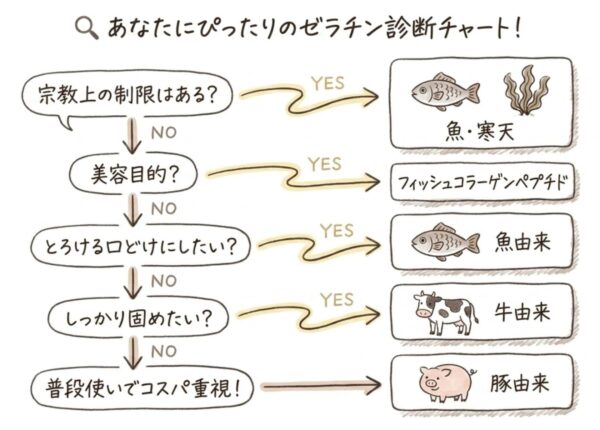 あなたにぴったりのゼラチン診断チャート