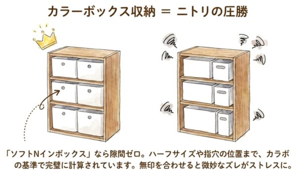 カラーボックスを使うならニトリが圧勝