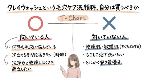 クレイウォッシュに向いている人と、向いていない人