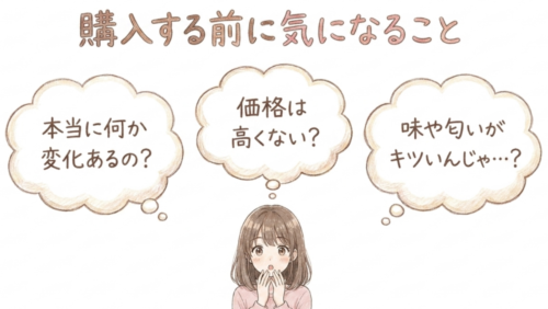 メビウスウォーターを購入する前に気になること